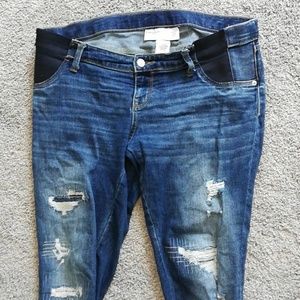 Size small skinny ankle maternity jeans